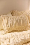 Urban Outfitters Melody Cinched Core Sham Set In Buttercream At  In Yellow