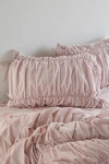 Urban Outfitters Melody Cinched Core Sham Set In Pink At