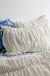 Urban Outfitters Melody Cinched Core Sham Set In White At