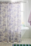 Urban Outfitters Mermaid Toile Patterned Shower Curtain In Blue At  In Blue