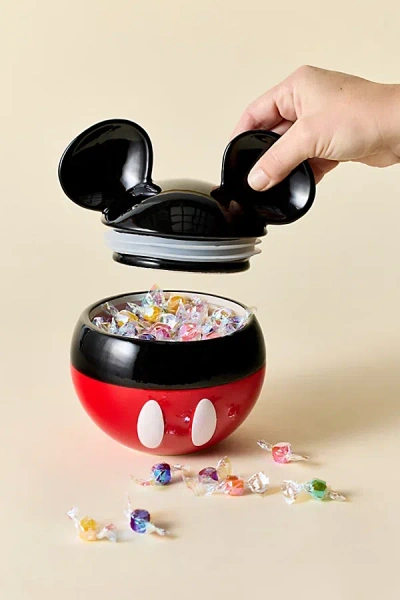 Urban Outfitters Mickey Mouse Ceramic Cookie Jar In Red At