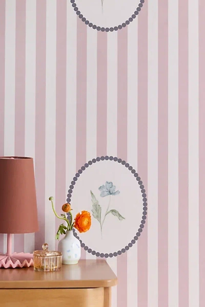 Urban Outfitters Mieken Petra Designs Sweet Floral Removable Wallpaper In Pink At