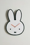 Urban Outfitters Miffy Figural Head Shape Wall Clock In White At