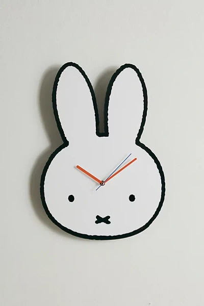 Urban Outfitters Miffy Figural Head Shape Wall Clock In White At