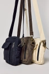 Urban Outfitters Mike Mini Canvas Crossbody Pouch In Black, Men's At