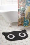 Urban Outfitters Milo Cat Face Bath Mat In Black At  In Black