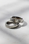 Urban Outfitters Milo Waterproof Ring Set In Silver, Men's At