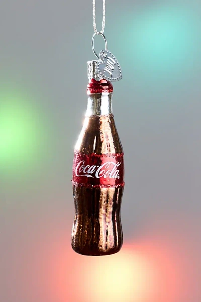 Urban Outfitters Mini Coca-cola Bottle Glass Ornament In Assorted At  In Brown