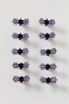 Urban Outfitters Mini Flower Claw Clips Set In Pink, Women's At  In Purple