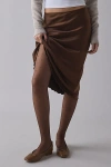 Urban Outfitters Mini Polka Dot Semi-sheer Tights In Chocolate, Women's At  In Brown