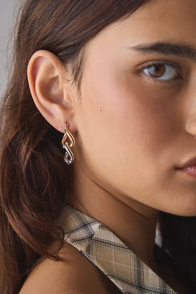 Urban Outfitters Mixed Metal Chain Drop Earring In Assorted, Women's At  In Multi