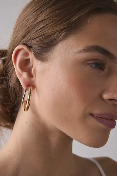 Urban Outfitters Mixed Metal Double Hoop Earring In Mixed Metal, Women's At  In Gold