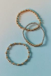 Urban Outfitters Mixed Metal Stretch Beaded Bracelet Set In Silver/gold, Women's At  In Multi