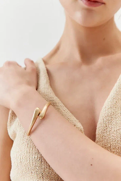 Urban Outfitters Modern Hinged Cuff Bracelet In Gold, Women's At