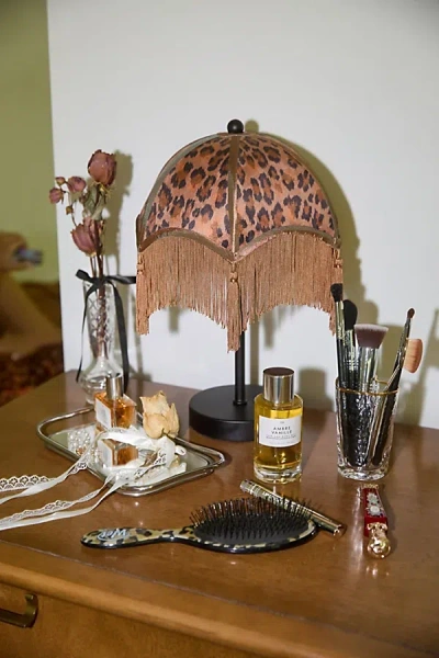 Urban Outfitters Modern Love Table Lamp In Leopard At  In Pink