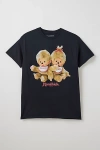 Urban Outfitters Monchhichi Twins Cotton Graphic Tee In Black, Men's At  In Black