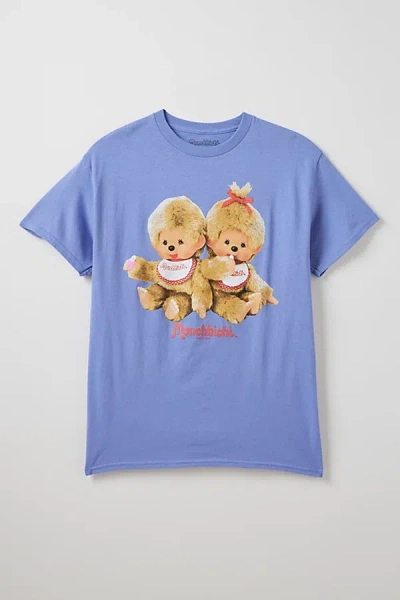 Urban Outfitters Monchhichi Twins Cotton Graphic Tee In Violet, Men's At  In Violet