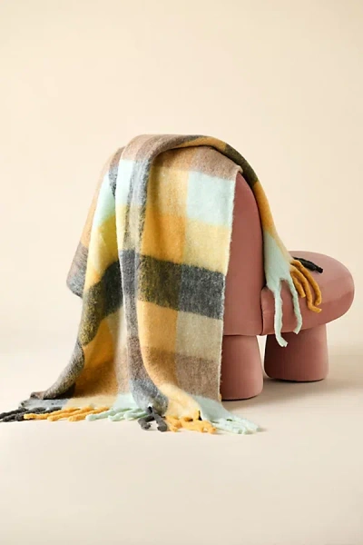 Urban Outfitters Monroe Faux Mohair Throw Blanket In Assorted At  In Multi