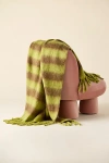 Urban Outfitters Monroe Faux Mohair Throw Blanket In Green At