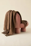Urban Outfitters Monroe Faux Mohair Throw Blanket In Rain Drum At  In Brown