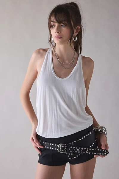 Urban Outfitters Moss Slouchy Studded Faux Leather Belt In Black, Women's At  In Multi