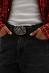 Urban Outfitters Moth Buckle Belt In Black, Men's At  In Black
