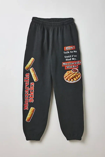 Urban Outfitters Mozzarella Sticks Graphic Sweatpant In Black, Men's At