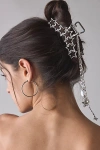 Urban Outfitters Multi-star Charm Dangle Claw Clip In Silver, Women's At