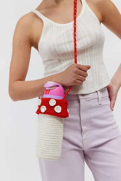 Urban Outfitters Mushroom Bottle Sling In White/red At