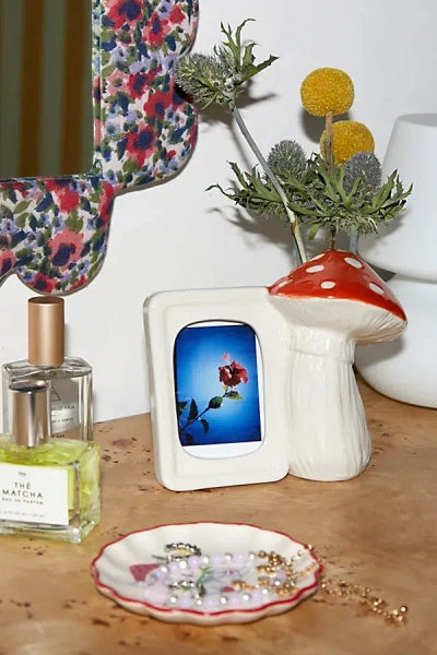 Urban Outfitters Mushroom Instax Picture Frame Vase In Red At  In White
