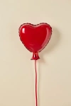Urban Outfitters Mylar Heart Balloon Shape Resin Sconce In Red At