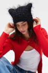 Urban Outfitters Mylo Fuzzy Beanie In Black, Women's At