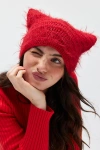 Urban Outfitters Mylo Fuzzy Beanie In Red, Women's At