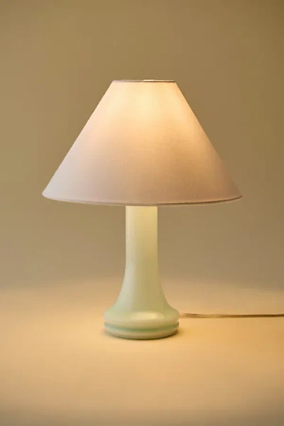 Urban Outfitters Myra Glass Table Lamp In Light Blue At  In Green