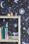 Urban Outfitters Mystical Removable Wallpaper In Navy At