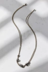 Urban Outfitters Nash Double-chain Necklace In Silver, Men's At  In Metallic