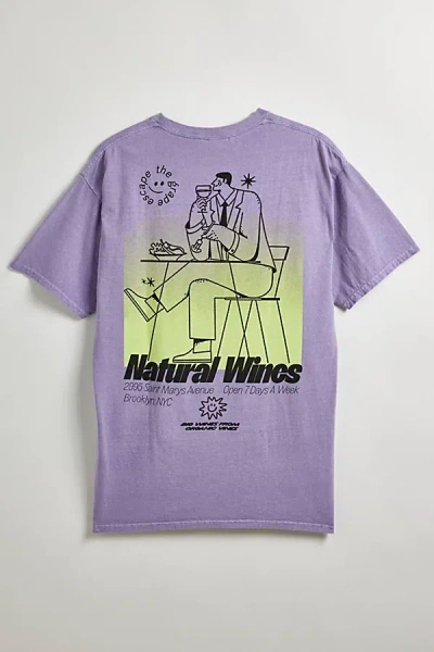 Urban Outfitters Natural Wine Tee In Lavender, Men's At
