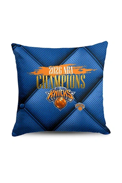 Urban Outfitters Nba New York Knicks 2026 Champions Imperial Throw Pillow In Blue At