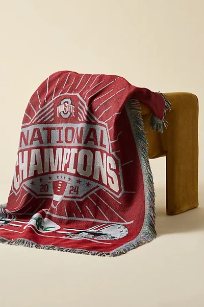 Urban Outfitters Ncaa 2024 Fbc Peak Tapestry Throw Blanket In Ohio State At  In Multi