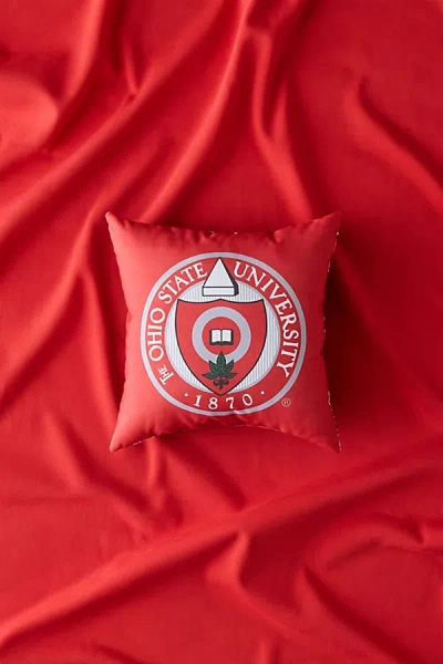 Urban Outfitters Ncaa Campus Crawl Printed Throw Pillow In The Ohio State At  In Red