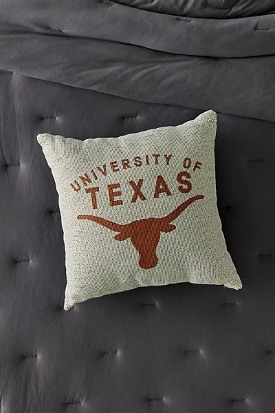 Urban Outfitters Ncaa Collegiate Logo Woven Tapestry Throw Pillow In Texas At  In Neutral