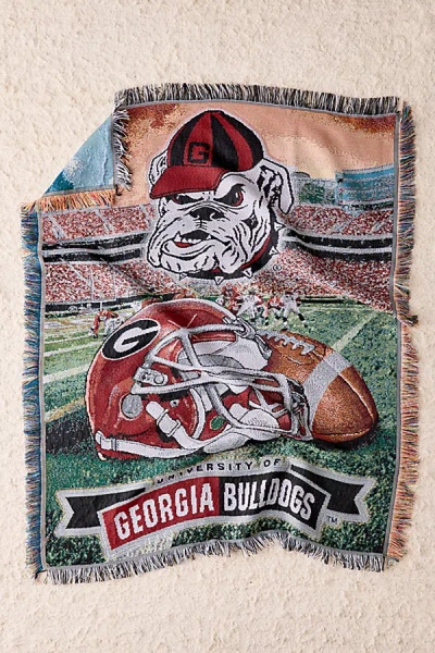 Urban Outfitters Ncaa Homefield Advantage Team Tapestry Throw Blanket In Georgia At  In Multi