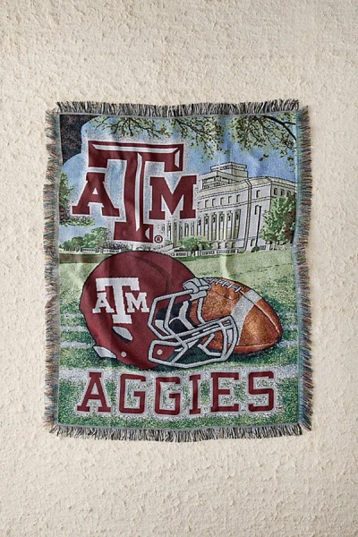 Urban Outfitters Ncaa Homefield Advantage Team Tapestry Throw Blanket In Texas A & M At  In Green