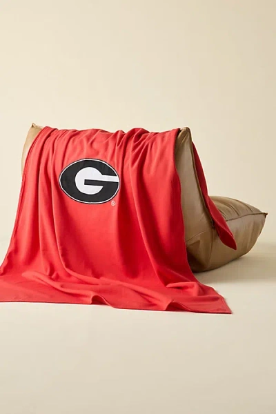 Urban Outfitters Ncaa Logo Dominate Sweatshirt Throw Blanket In Georgia At  In Red