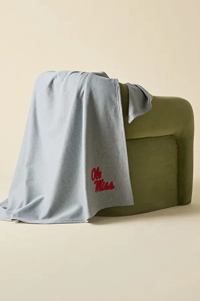 Urban Outfitters Ncaa Logo Sweatshirt Throw Blanket In Ole Miss At  In Blue