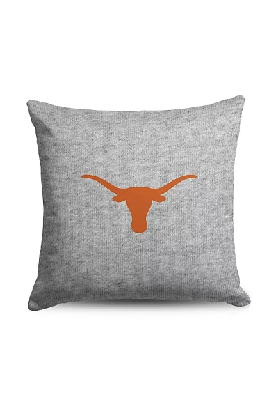Urban Outfitters Ncaa Logo Sweatshirt Throw Pillow In Texas At  In Gray