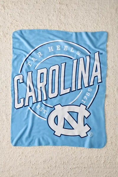 Urban Outfitters Ncaa Team Campaign Fleece Throw Blanket In Unc At  In Blue