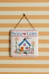 Urban Outfitters Needlepoint Embroidered Wall Hanging In White At  In Multi