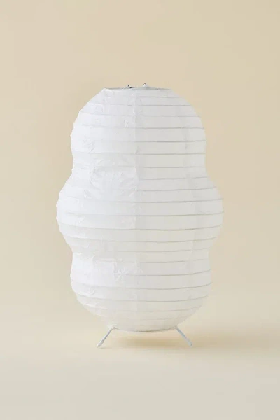 Urban Outfitters Neiko Paper Lantern Mini Led Portable Table Lamp In Ivory At