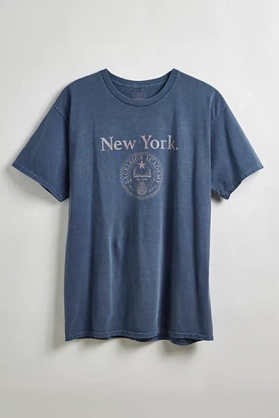 Urban Outfitters New York Crest Tee In Navy, Men's At